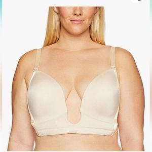 Maidenform Women's Plus Size Plunge Bra. Color: Nude (Size 15)